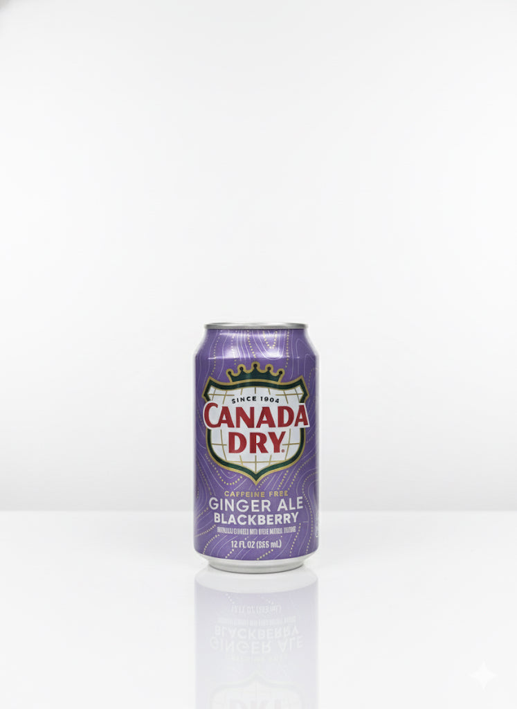 Canada Dry Caffeine Free Blackberry Ginger Ale Soda Pop, 12 fl oz