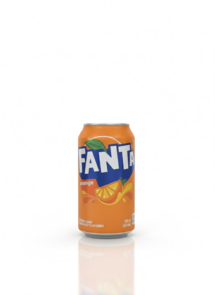 Fanta Orange Soda Pop, 12 fl oz
