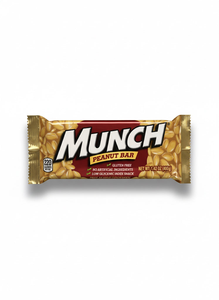 Munch Peanut Gluten Free Candy Bar, Full Size - 1.42 oz