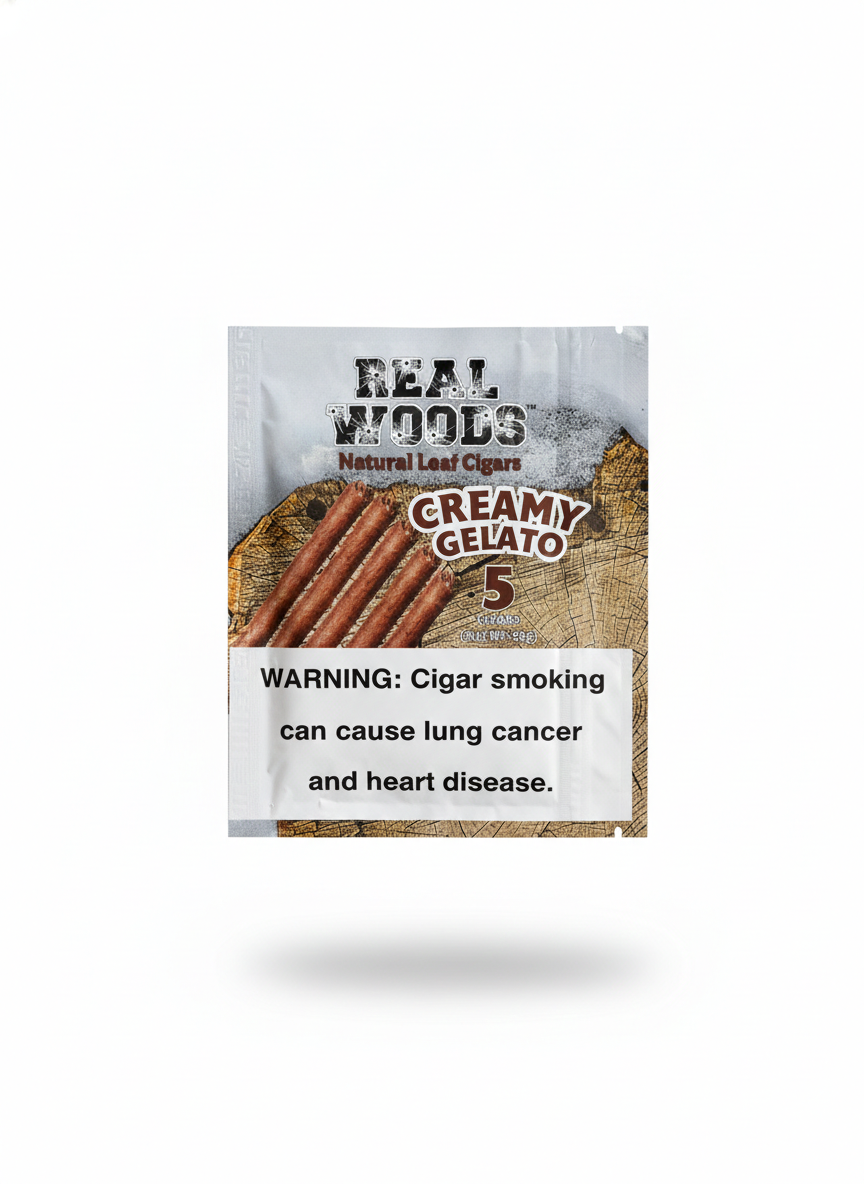 Real Wood Cigar Creamy Gelato 5PK