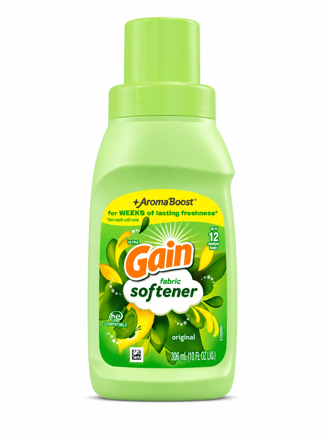 Gain Ultra + Aroma Boost Original Liquid Fabric Softener 10oz up to 12 Loud