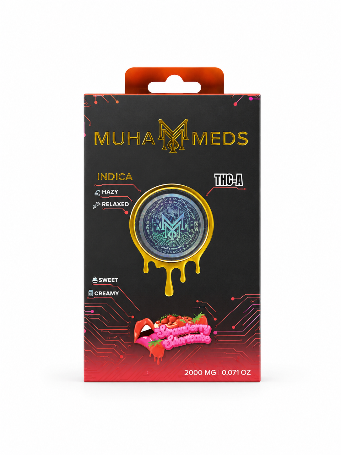 Muha Meds Strawberry Shortcake Indica 2G Cartridge
