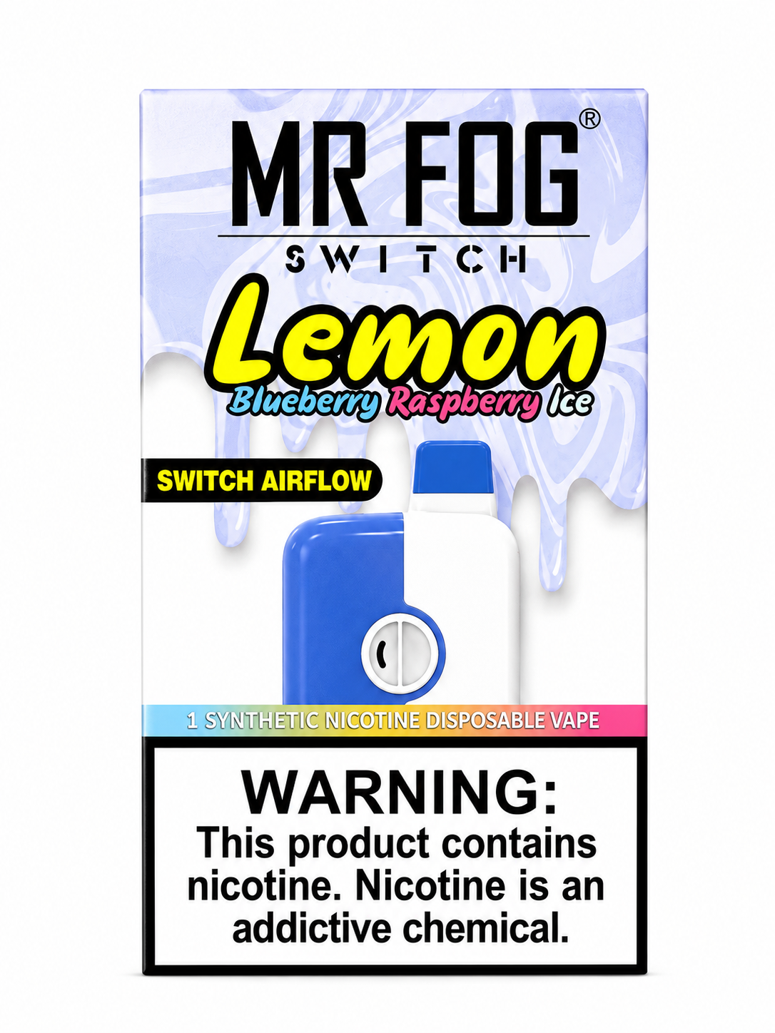 Mr Fog 5500 Lemon Blueberry Raspberry Ice