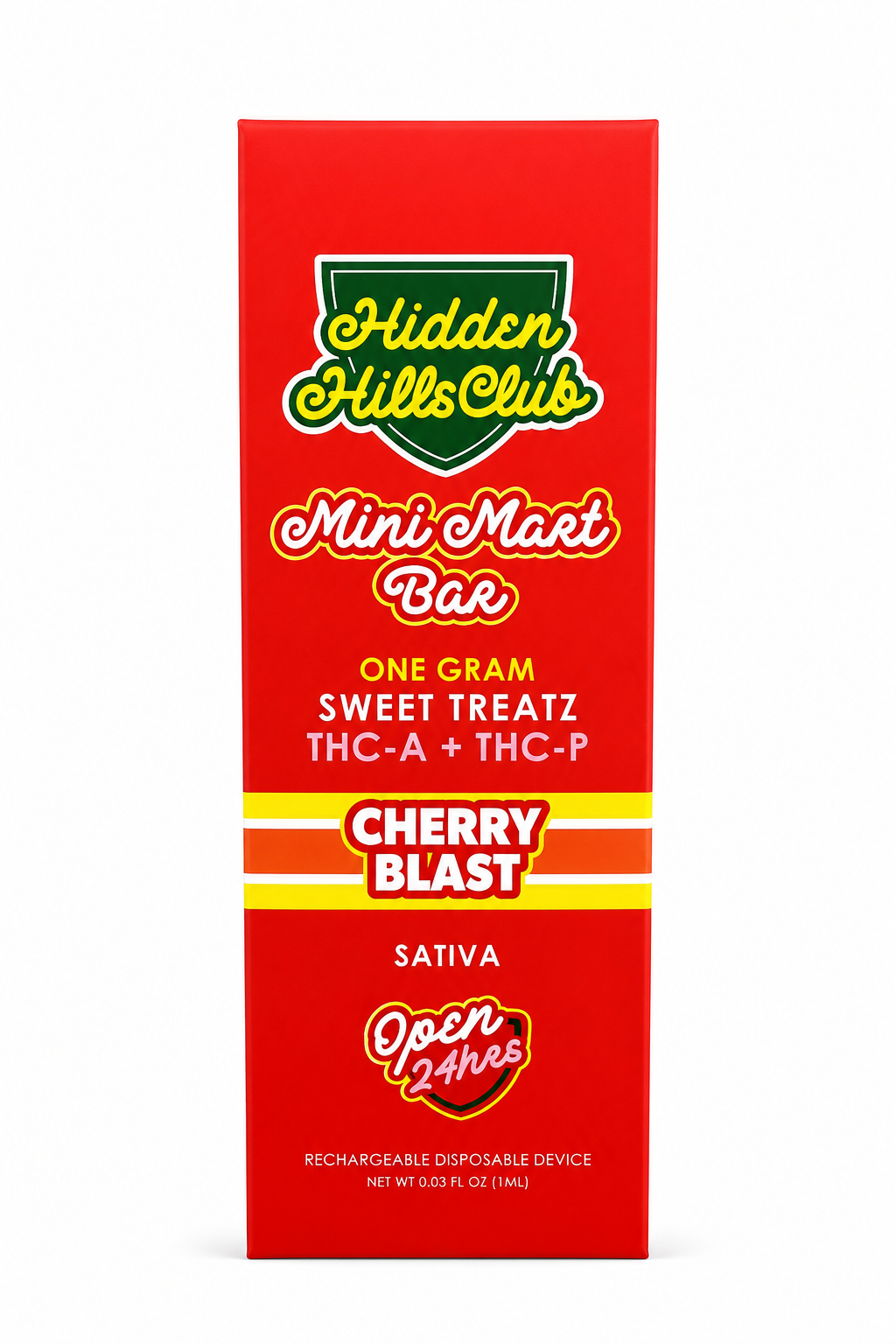 Hidden Hills Mini Mart Cherry Blast THCA + THCP Sativa Disposable | 1g