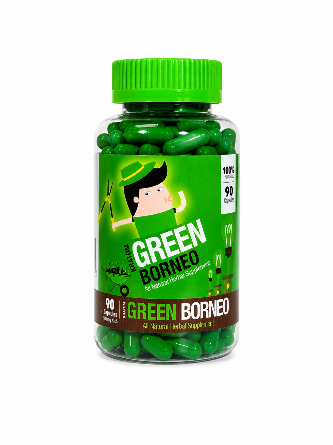 Bumble Bee Green Borneo Kratom Capsules 90ct
