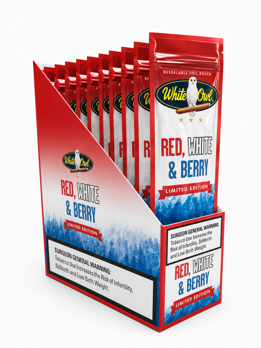 White Owl Red White & Berry 2pk Box of 15 Pack