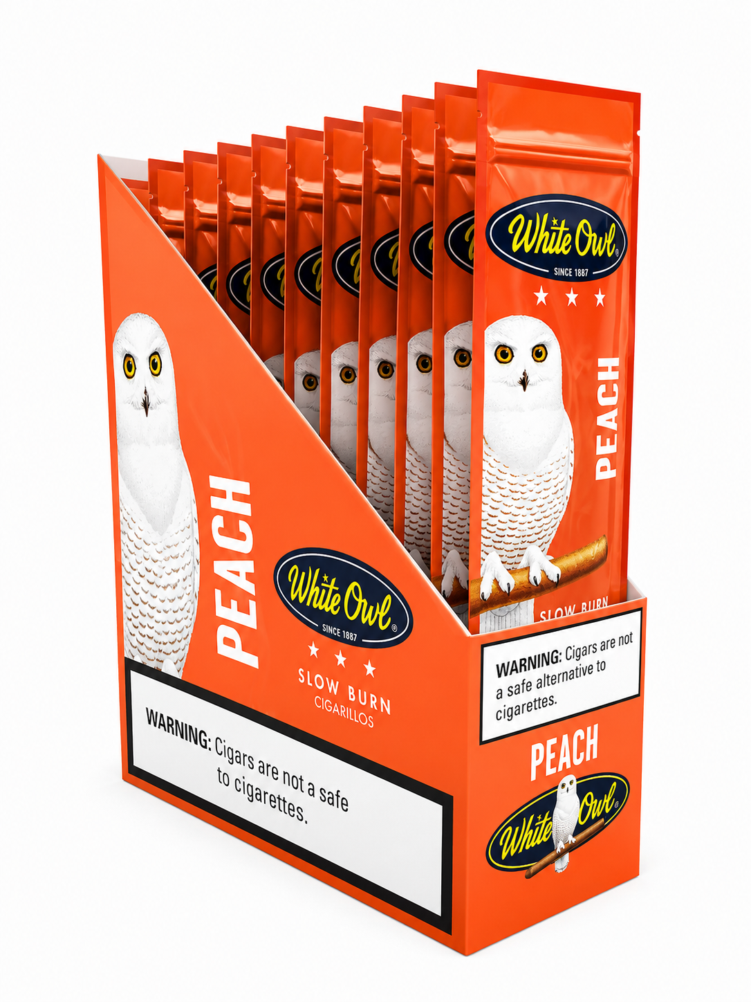 White Owl Peach 2pk Box of 15 Pack