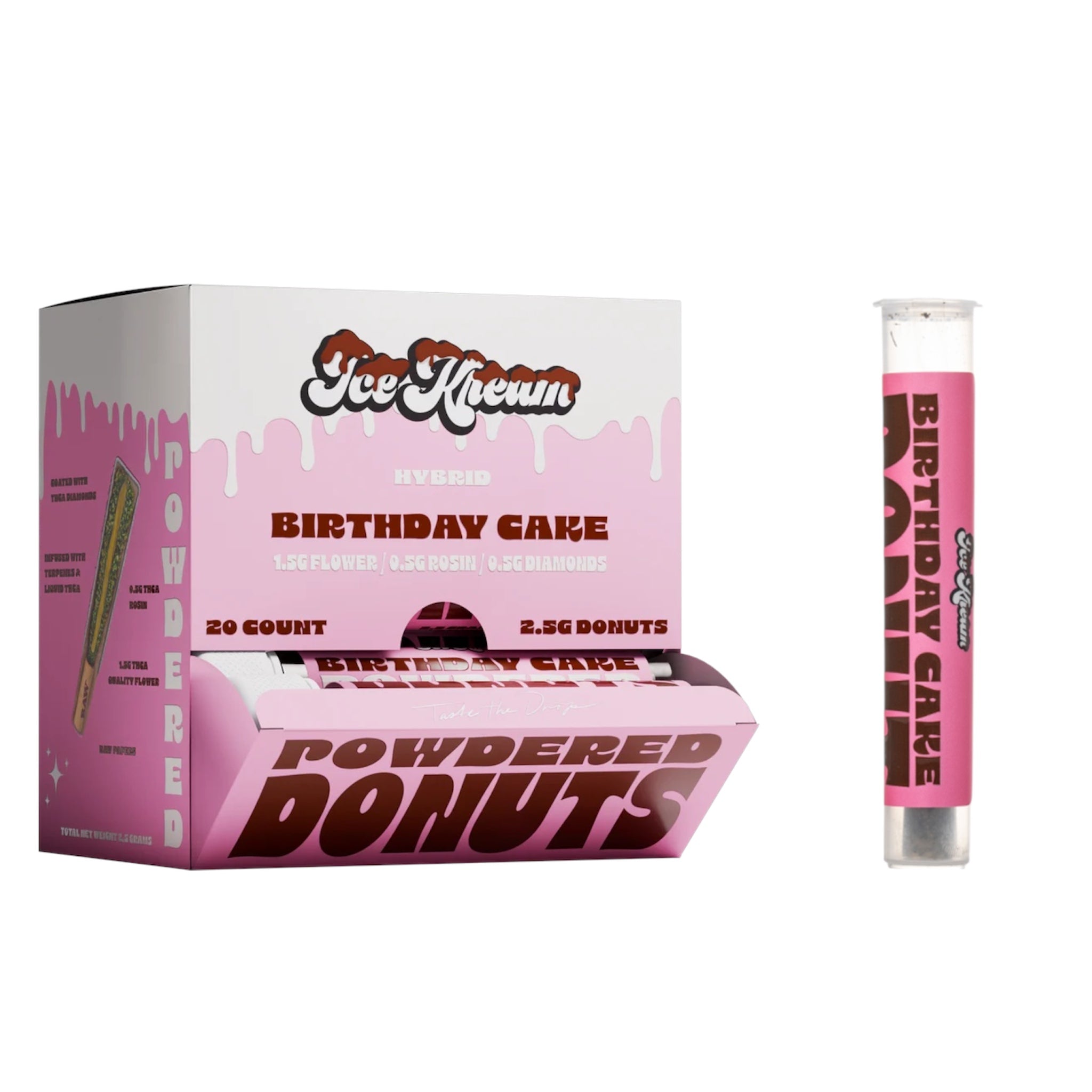 Ice Kream Hash Holes Donuts Pre-Roll - 2.25g (THC-A) Birthday Cake Hybrid
