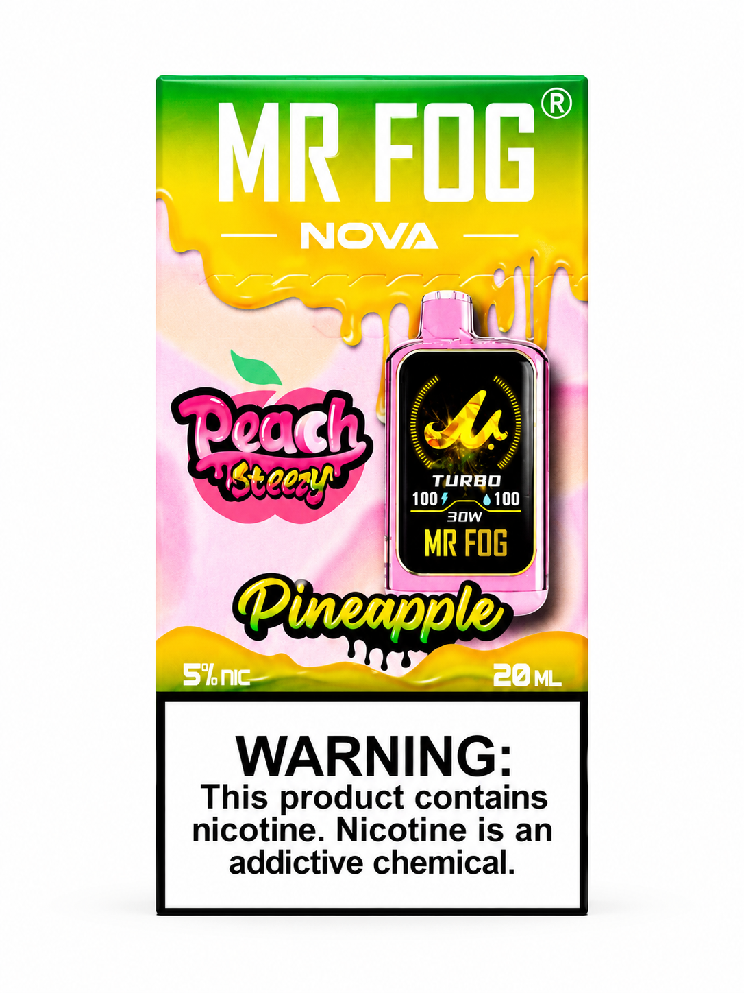 Mr Fog Nova 36K Peach Steezy Pineapple