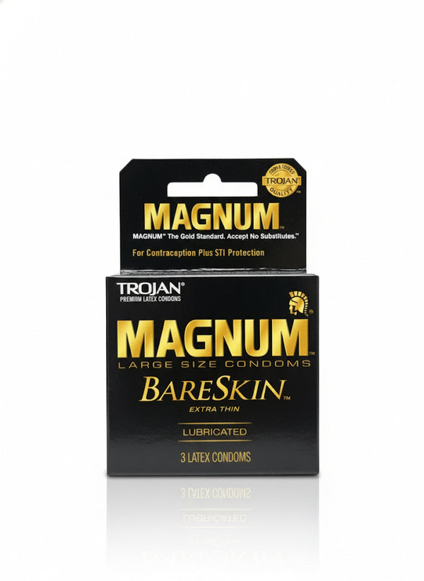 Trojan Magnum Bareskin Condoms 3 Ct