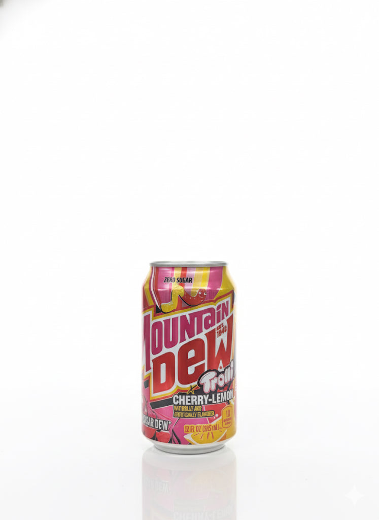 Mountain Dew Trolli Cherry Lemon Soda Pop, 12 fl oz Can