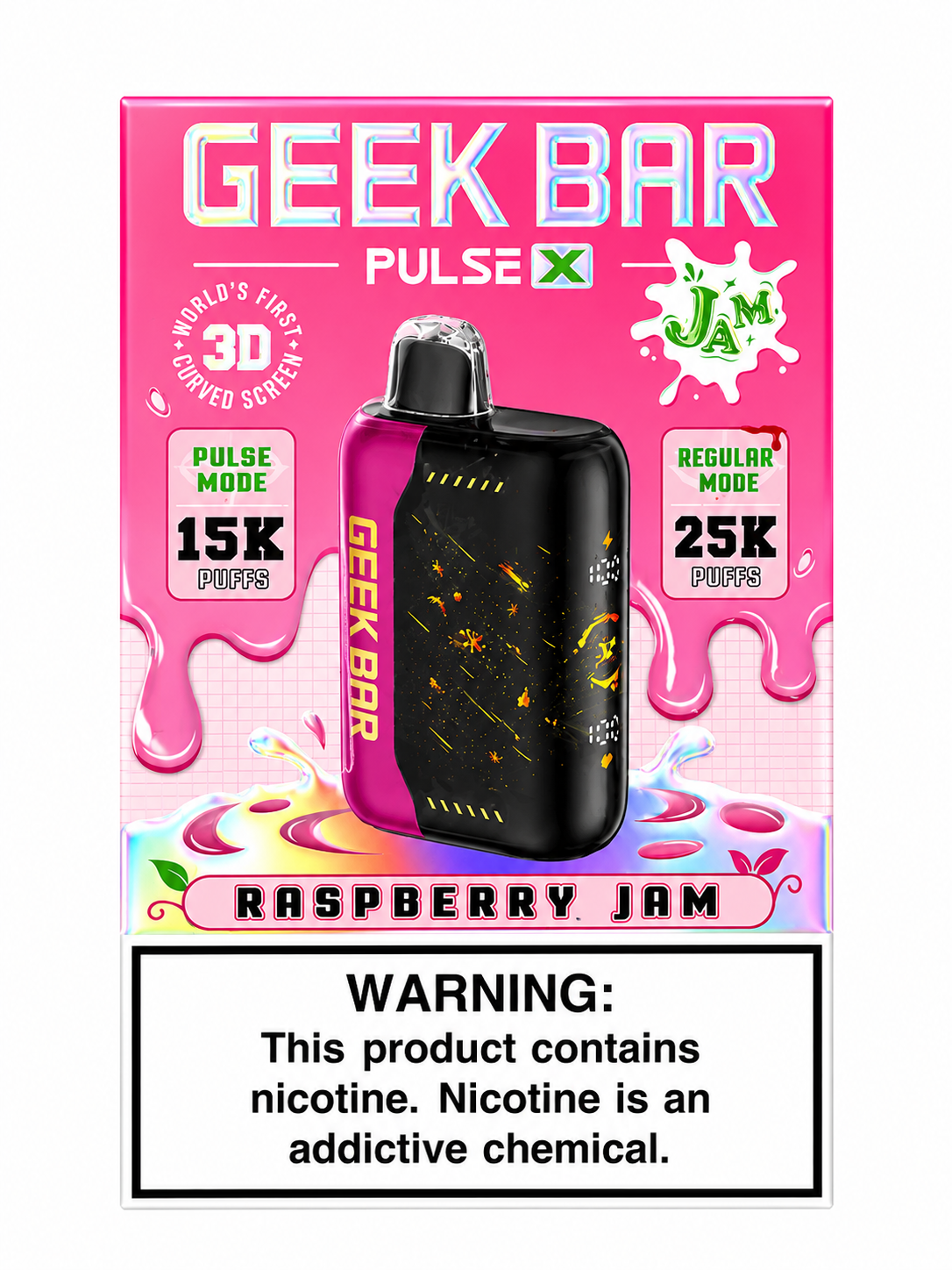 Geek Bar 25K Raspberry Jam
