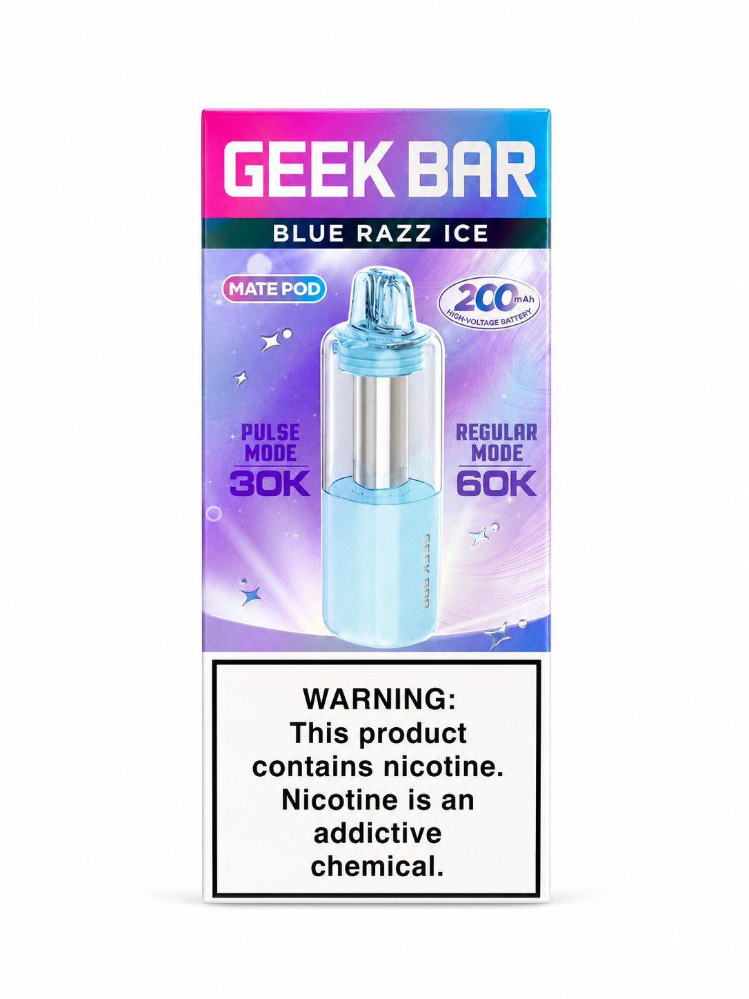 Geek Bar Pod Only 60K Blue Razz Ice