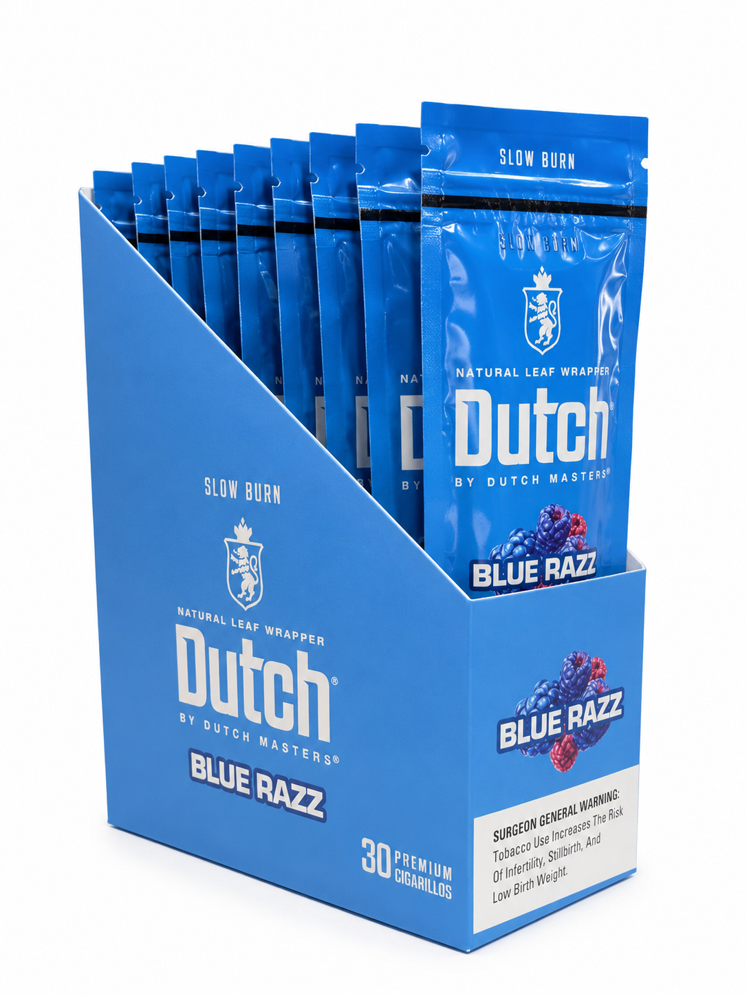 Dutch Cigar Blue Razz 2PK Box of 15 Pack