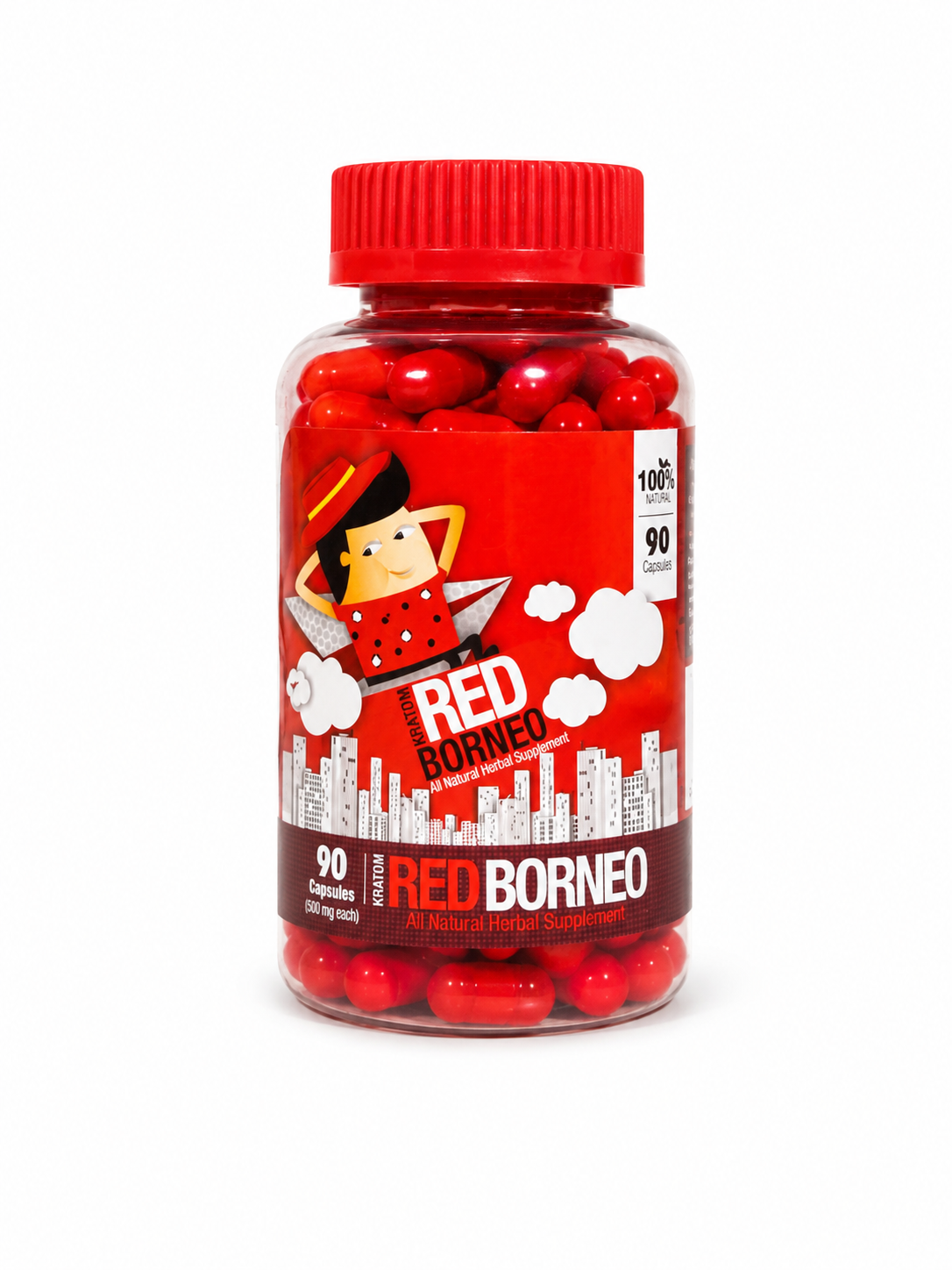 Bumble Bee Red Borneo Kratom Capsules 90ct