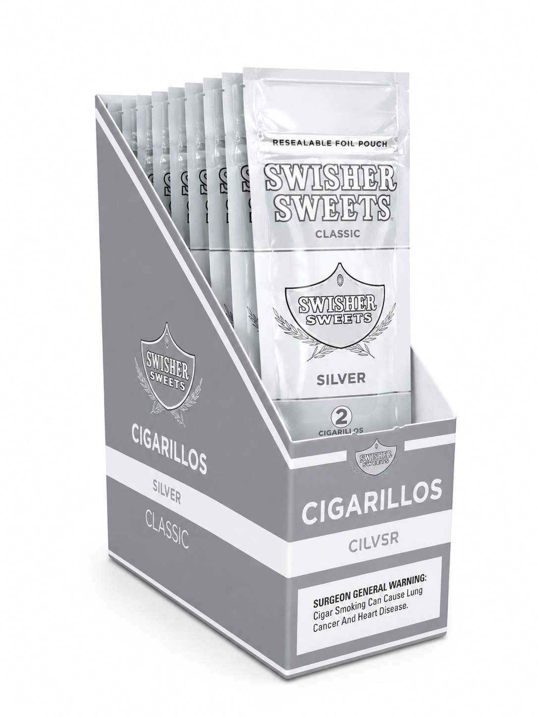 Swisher Sweet Silver 2PK Box of 15 Pack