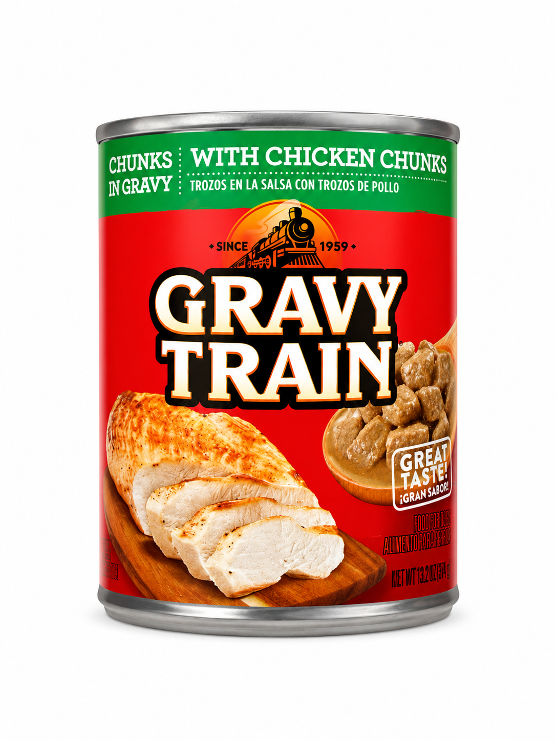 Gravy Train Food for Dogs, Chunks in Gravy with Chicken