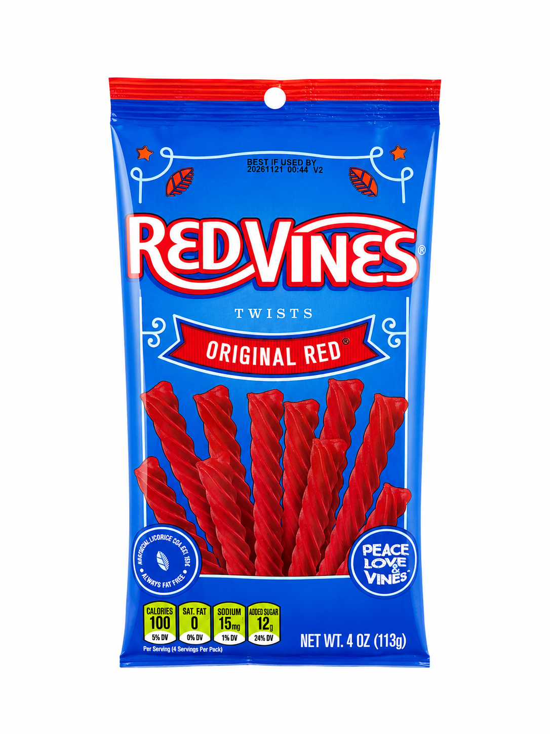 Red Vines Candy, Original Red 4oz