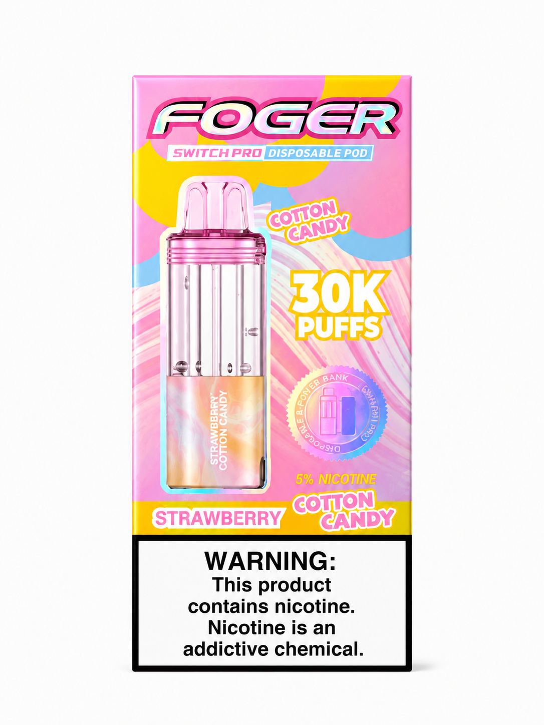 Foger Pod 30K Strawberry Cotton Candy