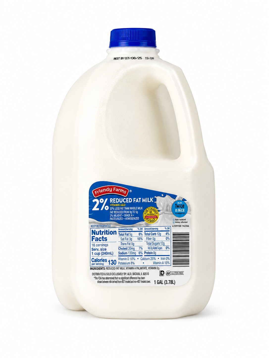 Friendly Farms 2% Reduced Fat Milk 1 gal