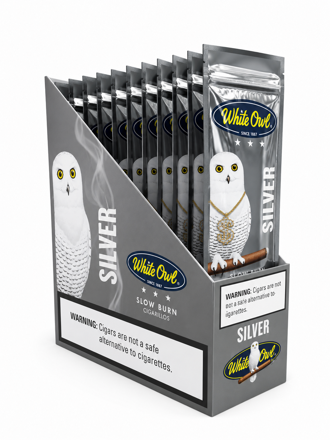 White Owl Silver 2pk Box of 15 Pack