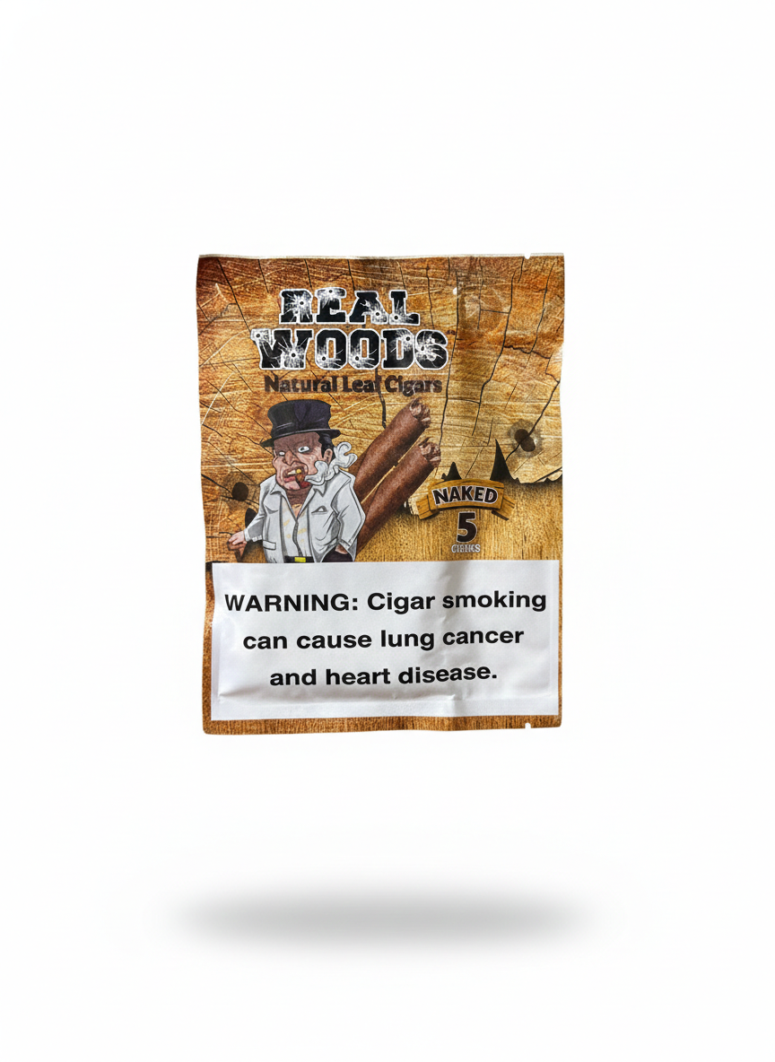 Real Wood Cigar Naked 5PK