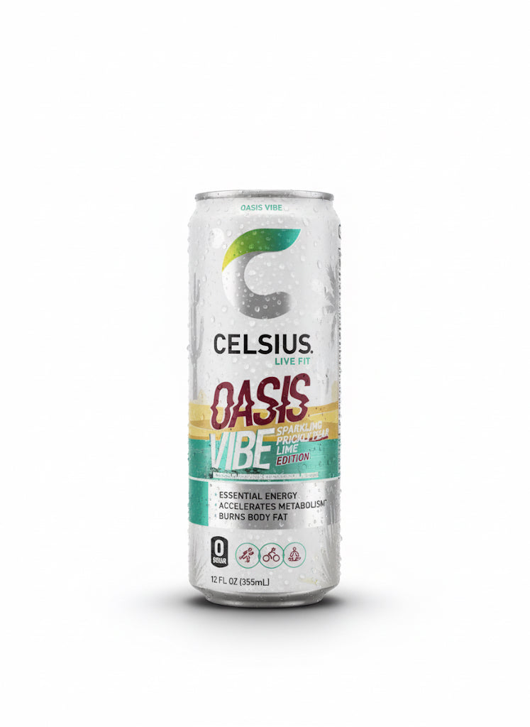 CELSIUS Sparkling Oasis Vibe, Functional Energy Drink 12 fl oz