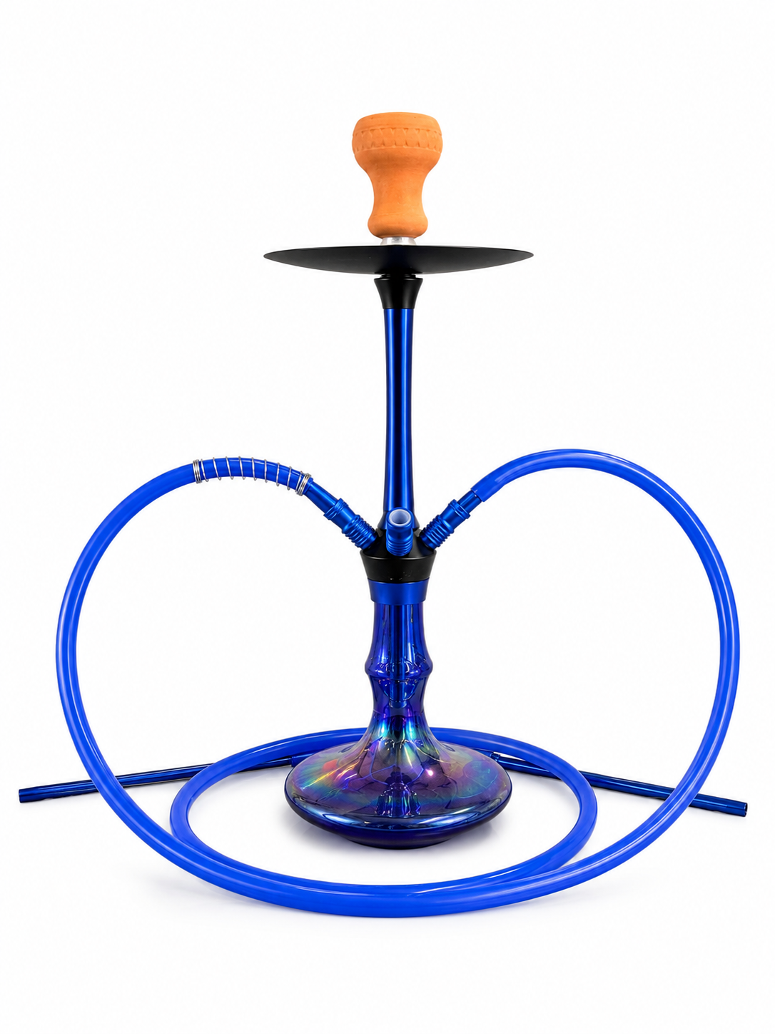 Premium Hookah Set – Modern Luxury Glass Shisha with 4 Hoses & Clay Bowl #8