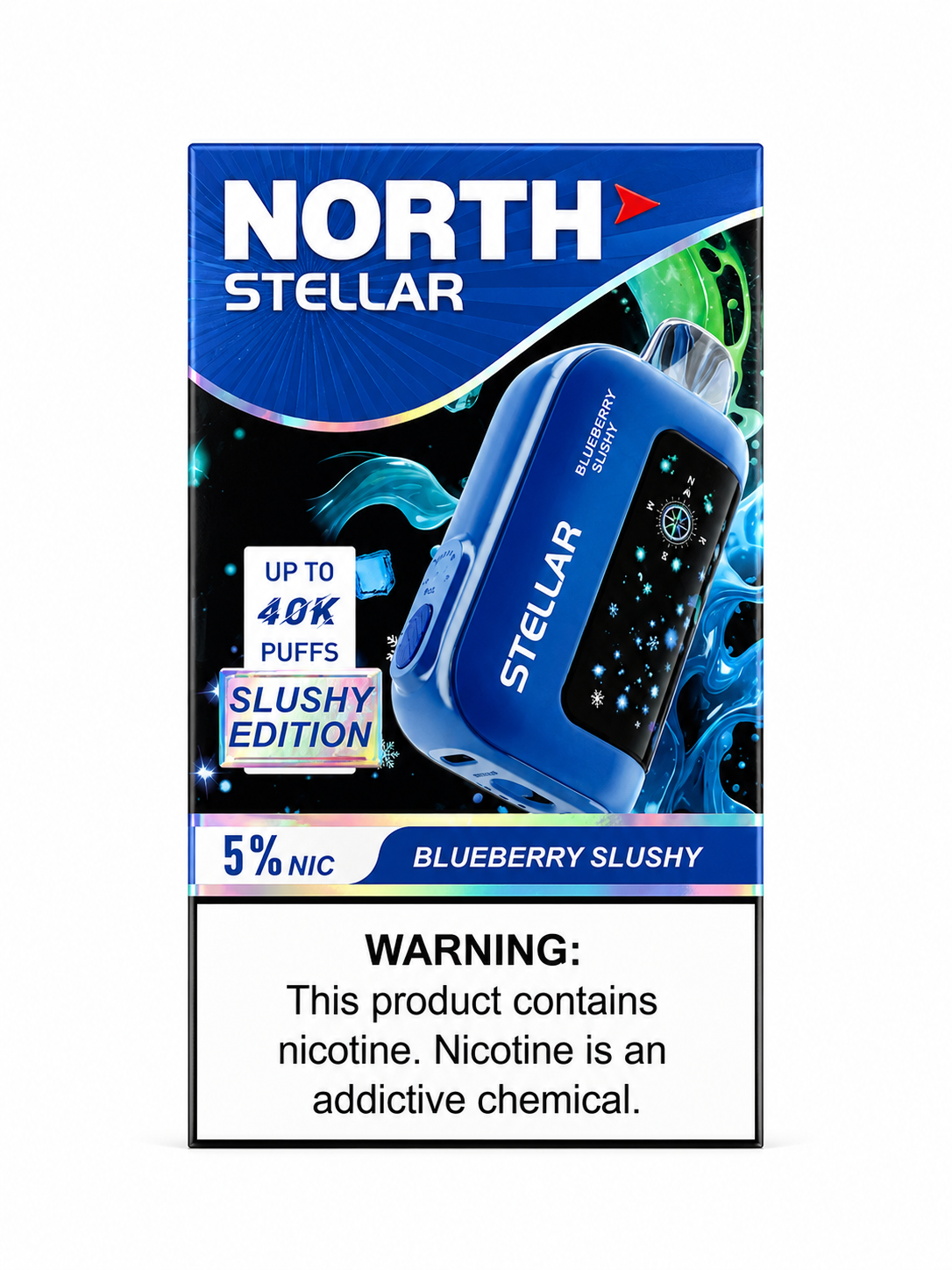 North Stellar 40K Blueberry Slushy