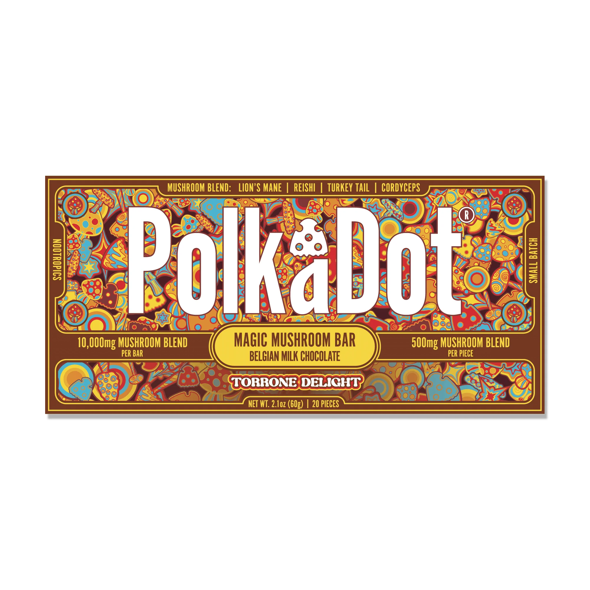 PolkaDot Magical Mushroom Torrone Delight 10.000MG Per Bar