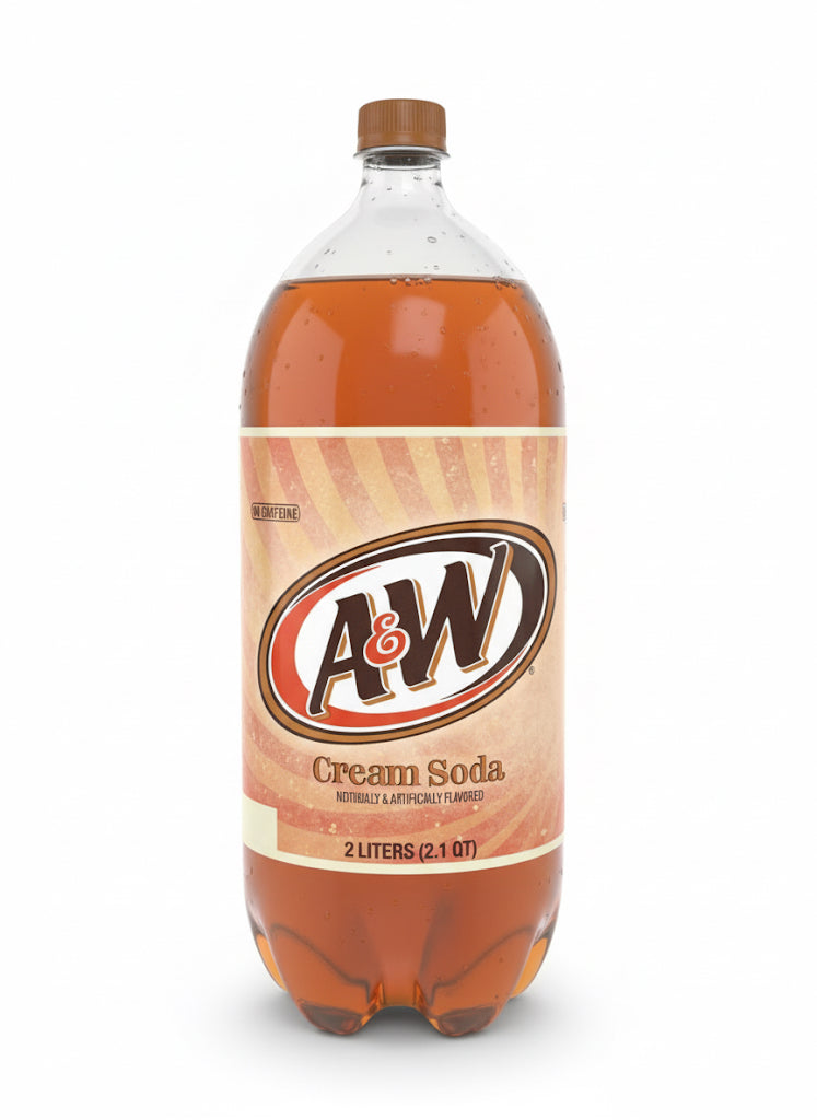 A&W Cream Soda Bottle 2 liter