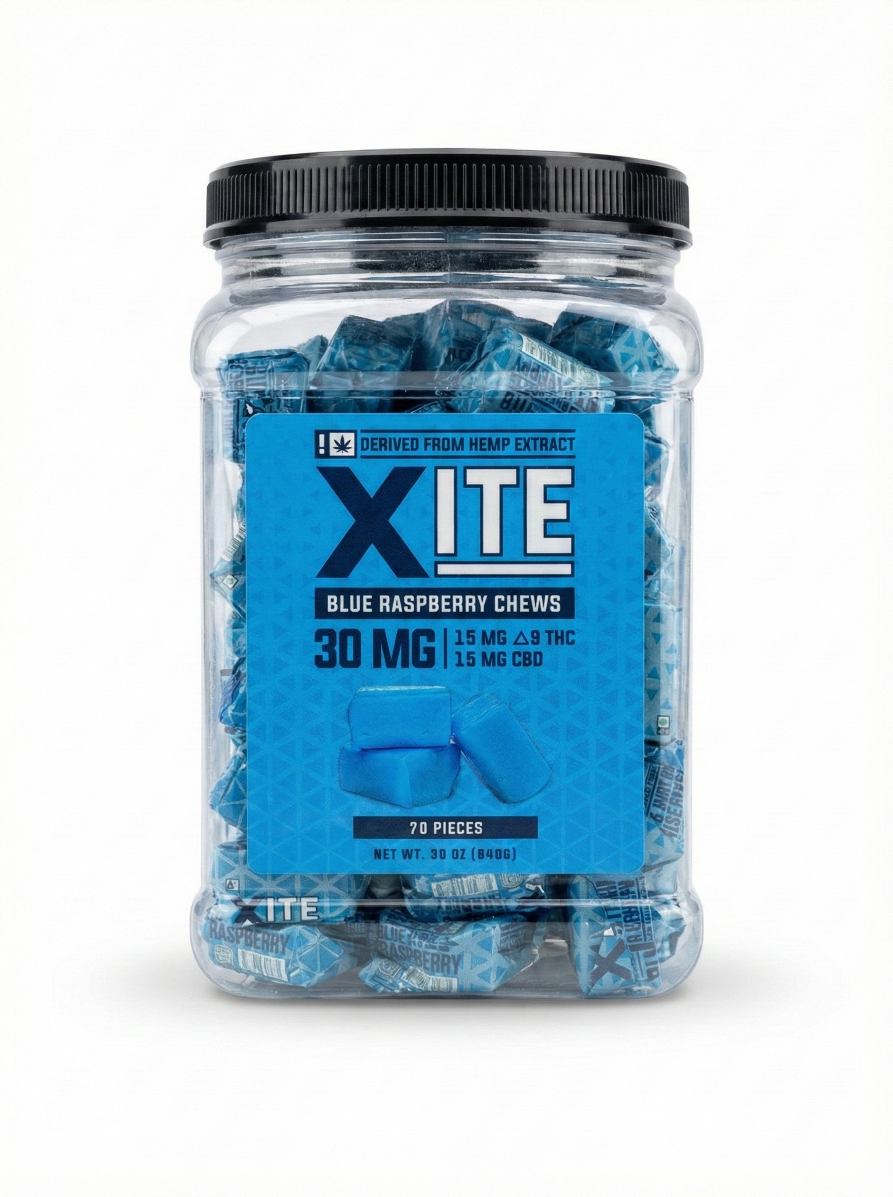 Xite D9 + CBD Blue Raspberry Chews A Piece