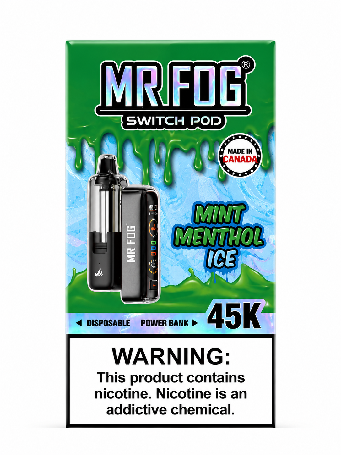 Mr Fog Switch Pod 45K Mint Menthol Ice