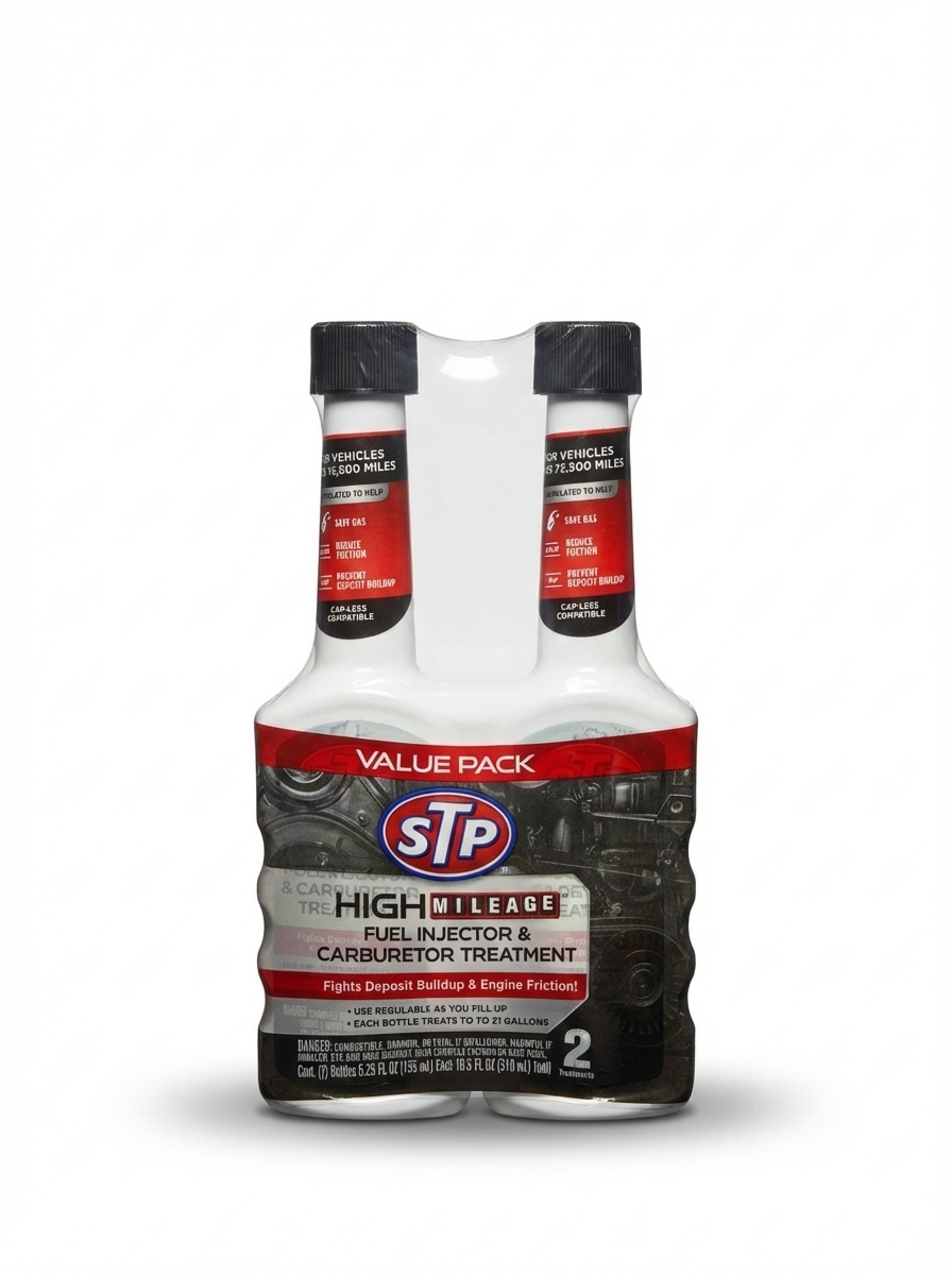 STP High Mileage Fuel Injector & Carburetor Treatment – Value Pack