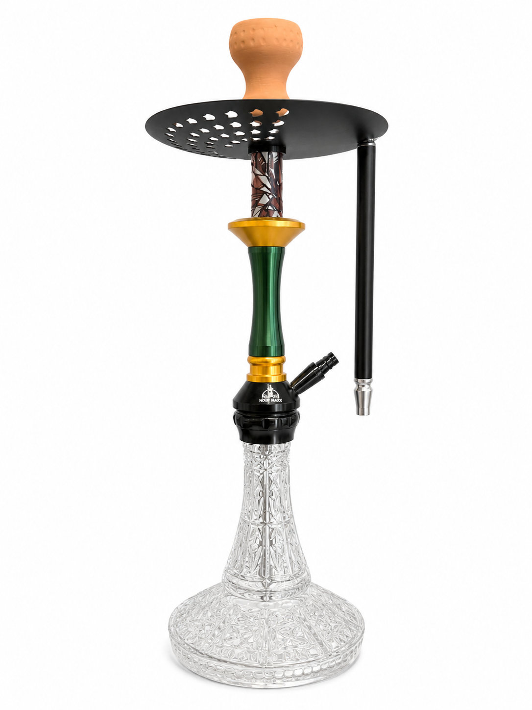 Premium Hookah Set – Modern Luxury Glass Shisha with Hose & Clay Bowl #5