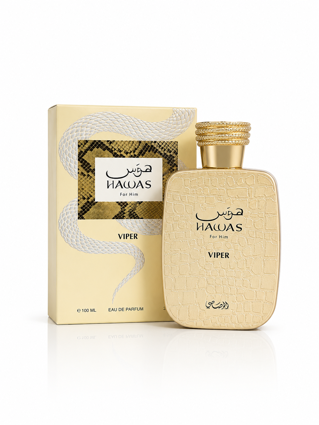 RASASI Hawas Viper Eau de Parfum for Men, 100ml 3.4 oz