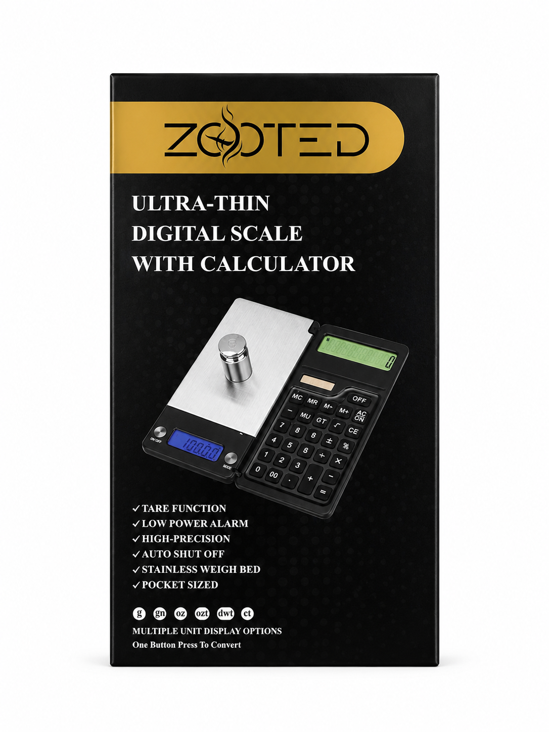 Zooted Digital Scale 500g/0.01g 6.5in