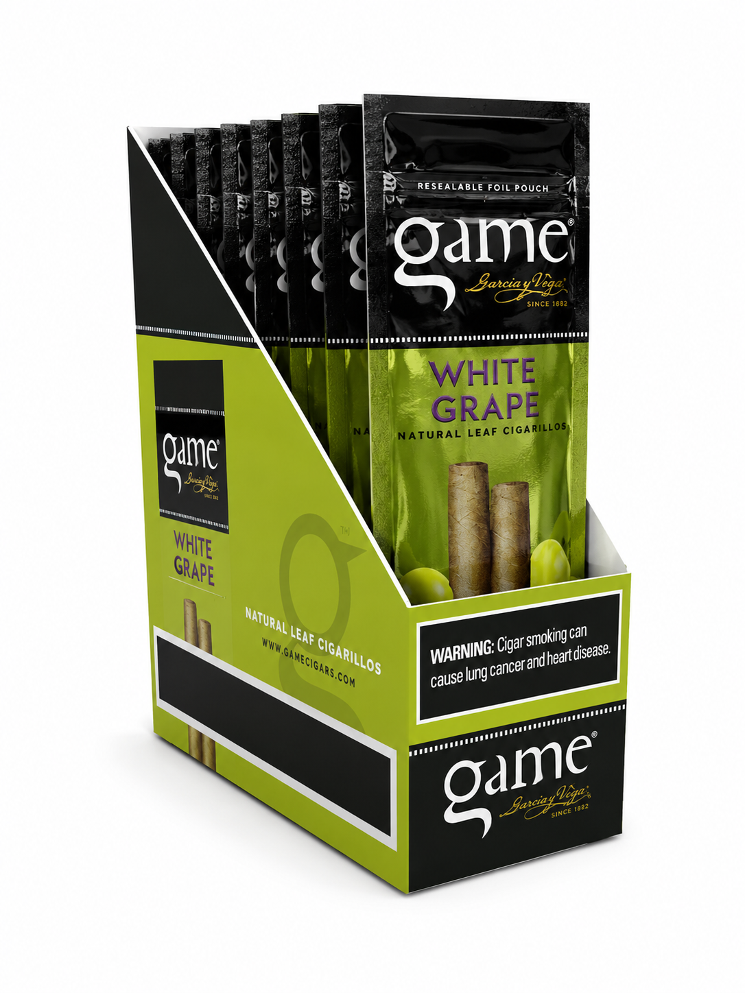 Game Cigar White Grape 2PK Box of 15 Pack