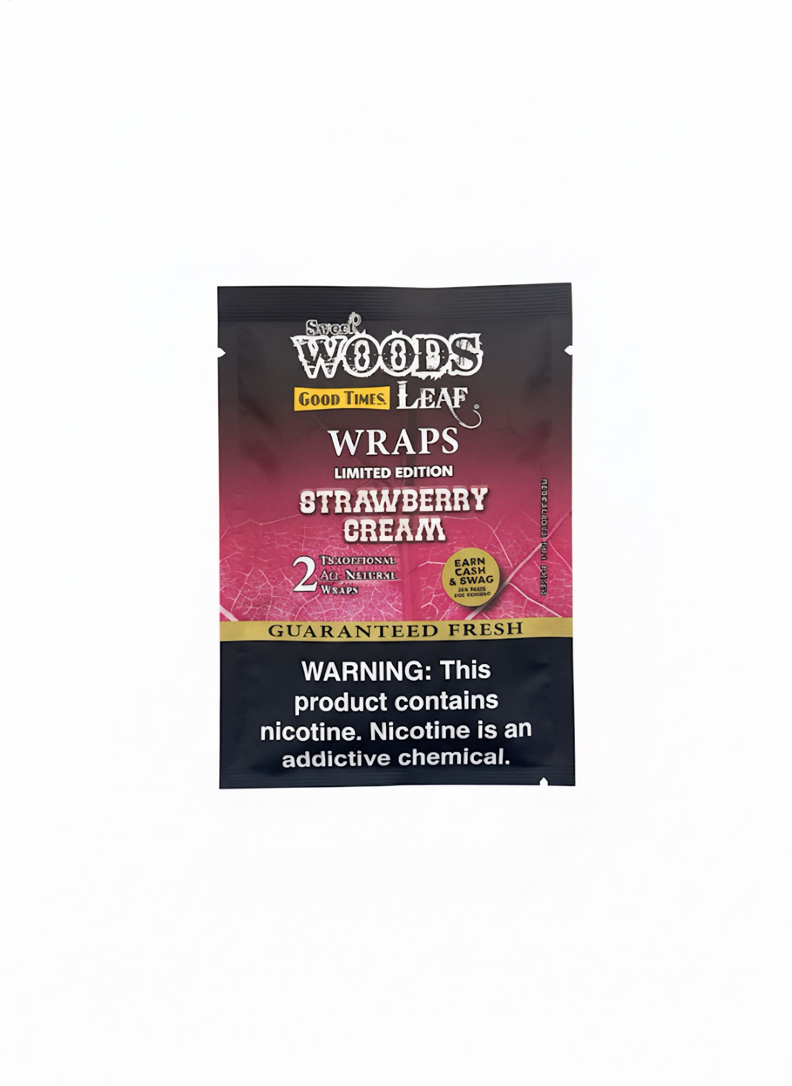 Good Time Leaf Wrap Strawberry Cream 2pk