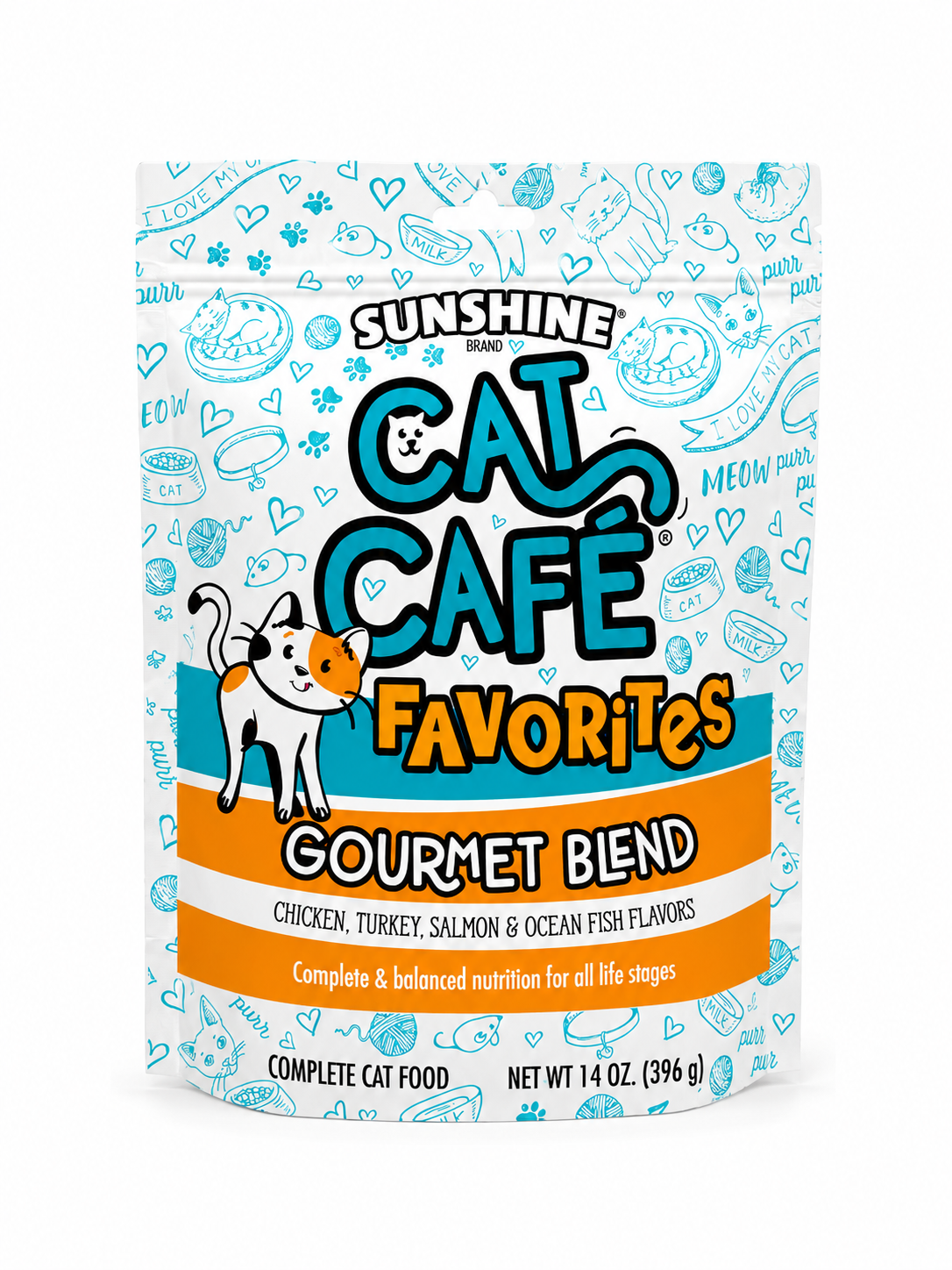 Cat Cafe Favorites Gourmet Blend Dry Cat Food 14oz
