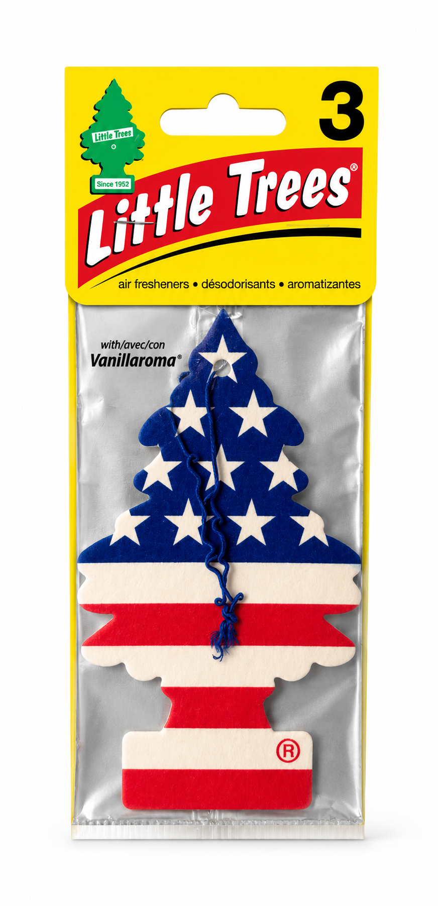 Little Trees Air Freshener America Fragrance 3-Pack