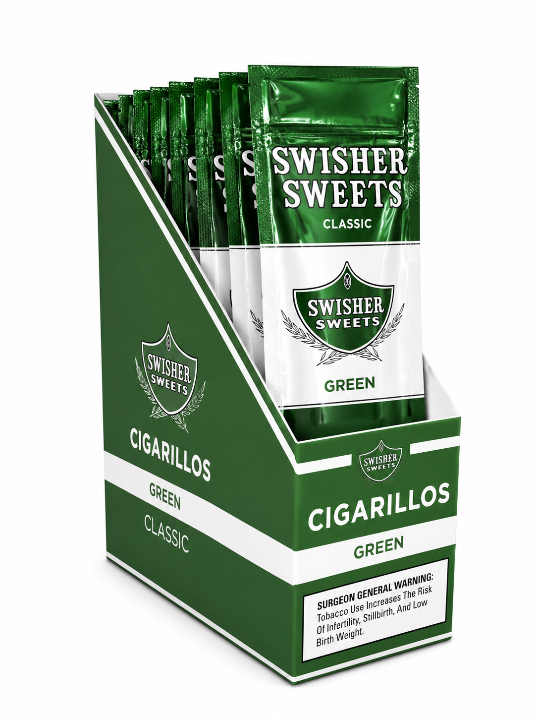 Swisher Sweet Green 2PK Box of 15 Pack