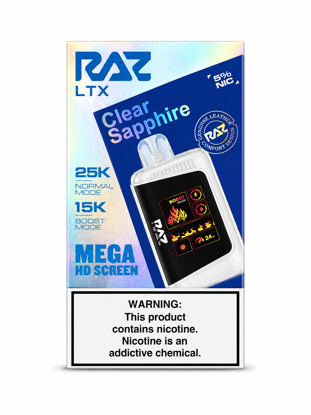 Raz 25K Clear Sapphire
