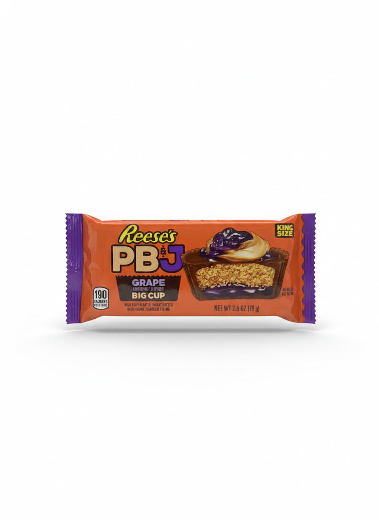 REESE'S Big Cup PB&J Grape Milk Chocolate Peanut Butter Cups Candy Pack