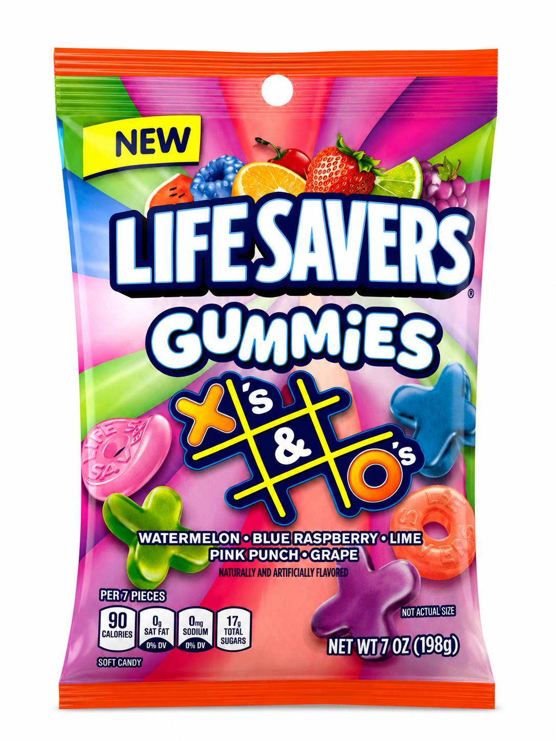 Life Savers Gummies X's & O's Gummy Candy 7oz