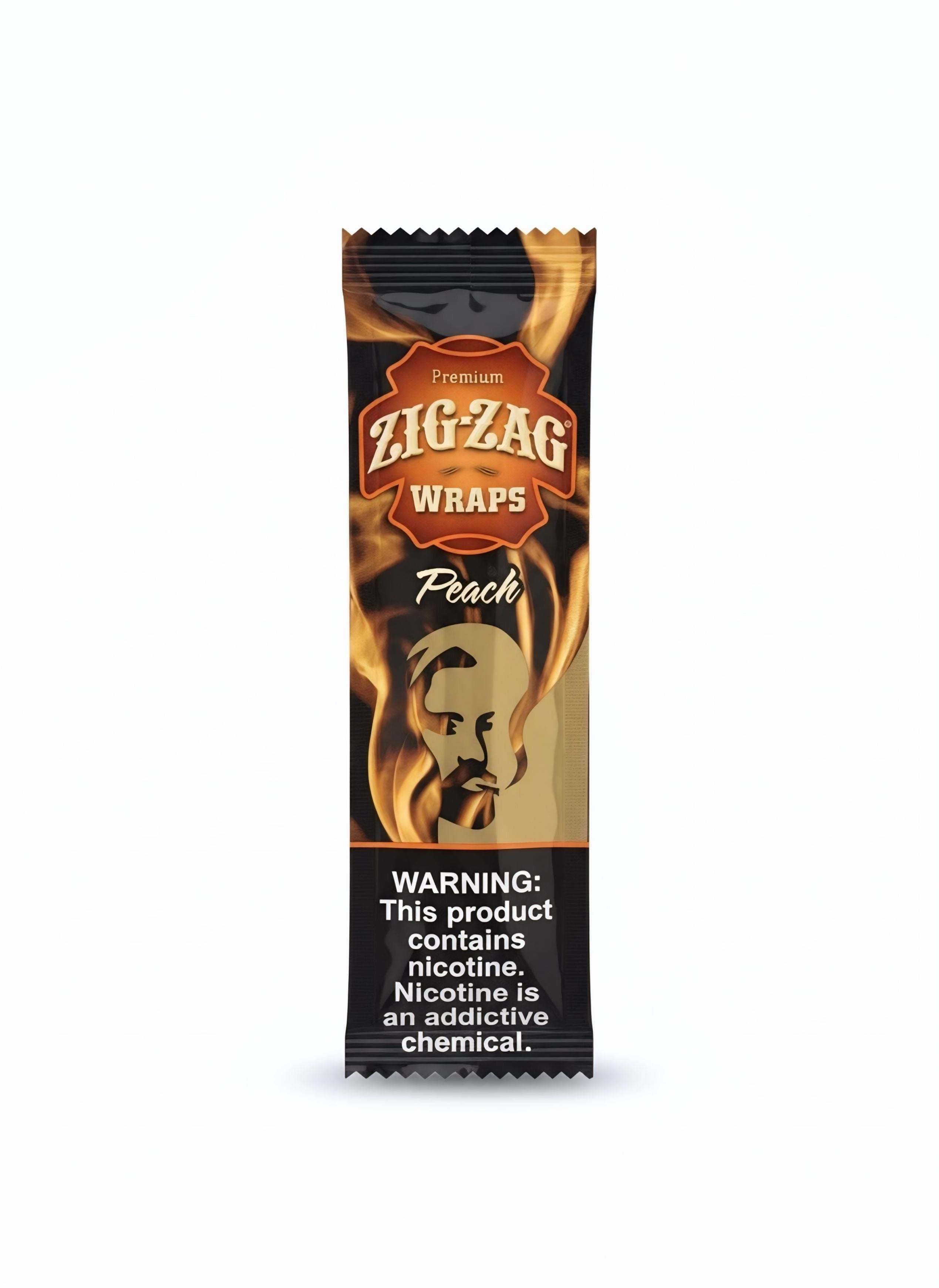 Zig Zag Wrap Peach Rillo Size 4PK