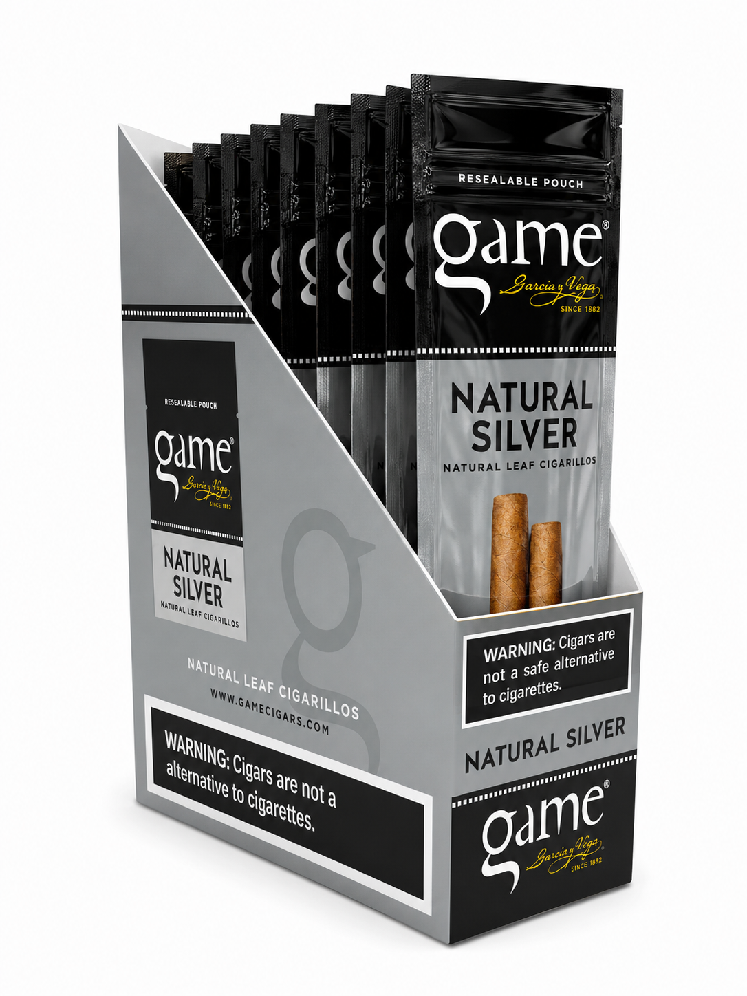 Game Cigar National Silver 2PK Box of 15 Pack