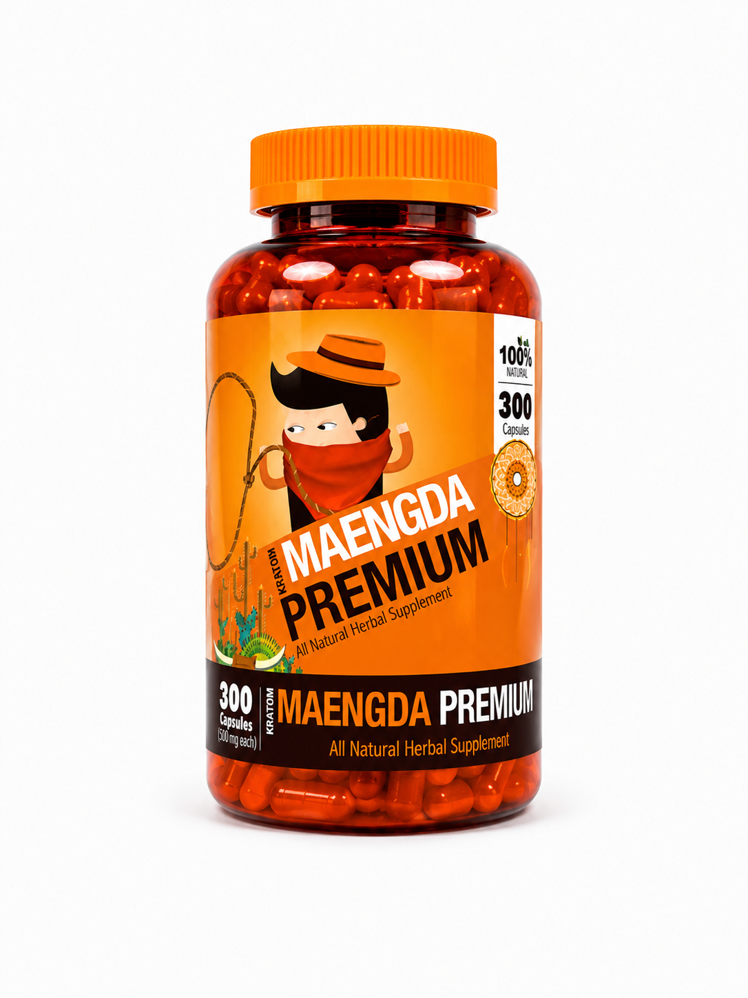 Bumble Bee Maengda Borneo Kratom Capsules 300ct