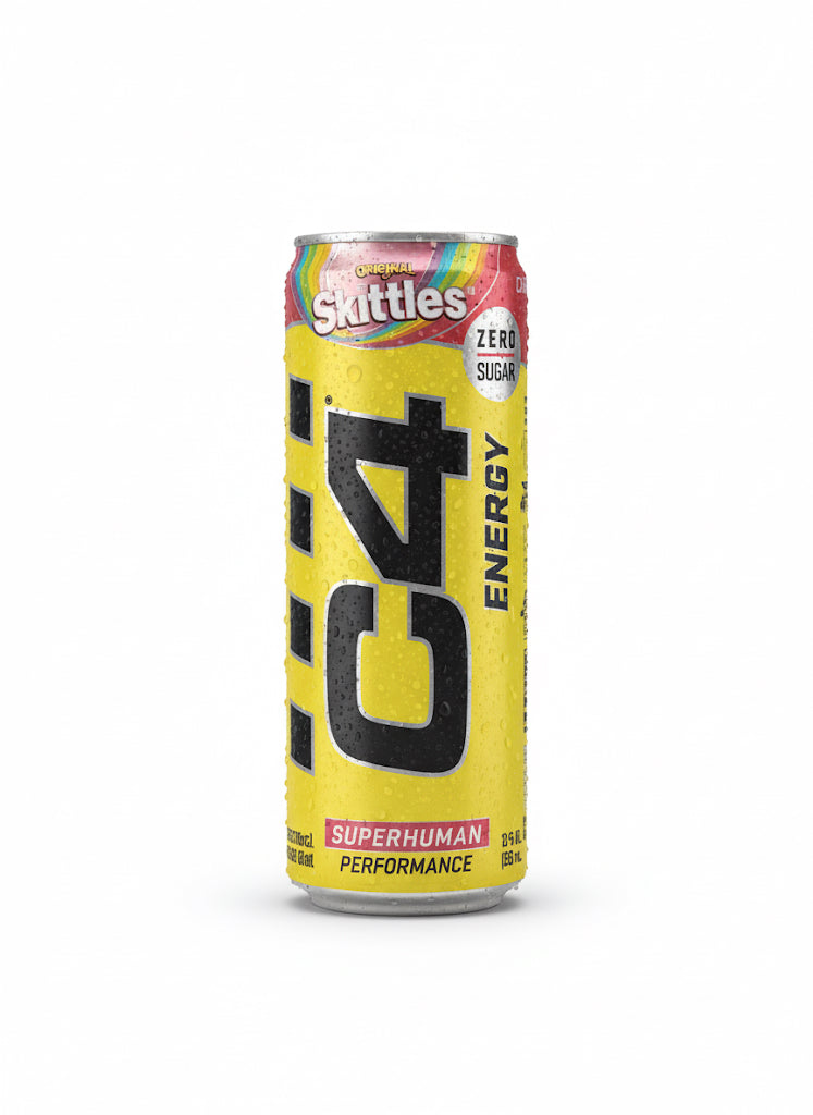 Cellucor C4 Energy Drink, Skittles, Carbonated Sugar Free,16 Oz