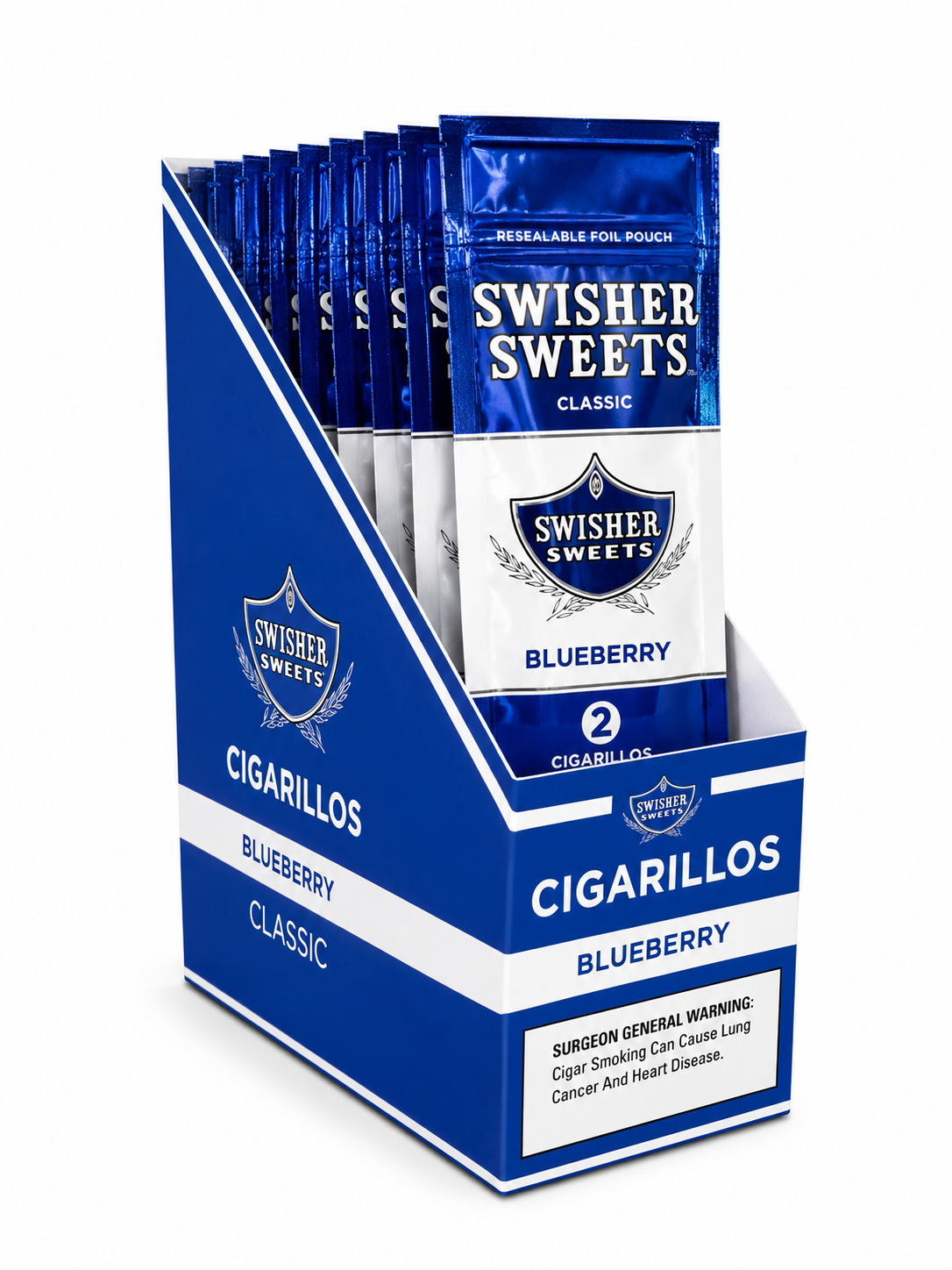 Swisher Sweet Blueberry 2PK Box of 15 Pack